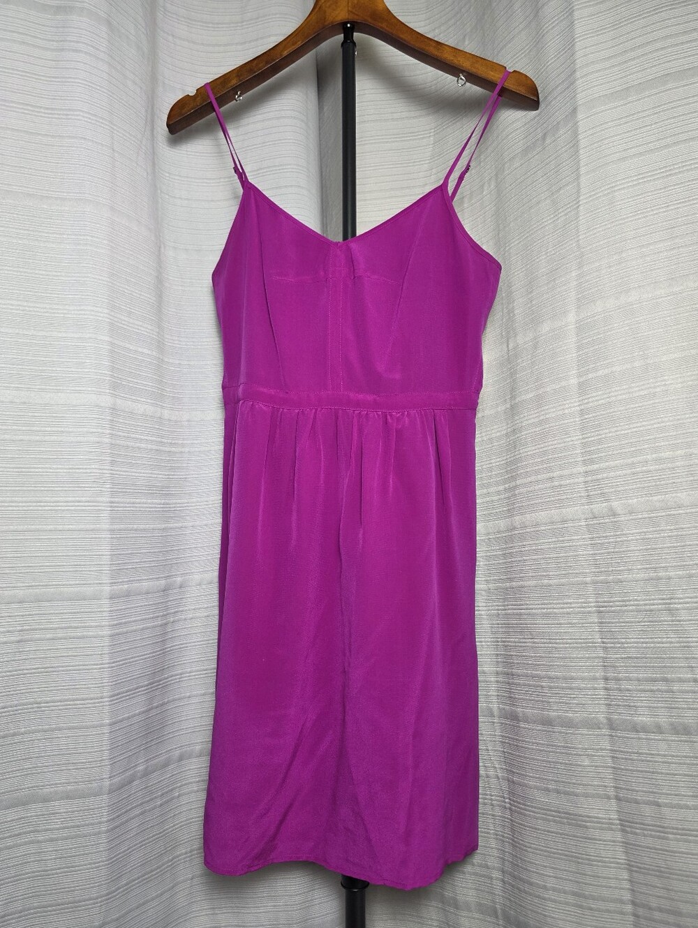 Madewell Silk Cami Mini Dress 4 Magenta Pockets Barbiecore Romantic Feminine Y2K